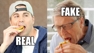Thumbnail for Feeding Bill Gates a Fake Burger (to save the world) | Mark Rober