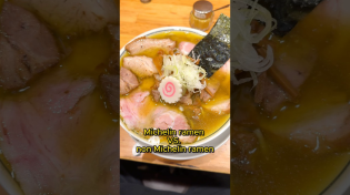 Thumbnail for Michelin vs. non Michelin ramen in Japan🤤🤤 #food #ramen #michelin | IamfromKorea