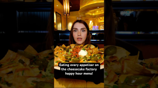 Thumbnail for Eating every appetizer on the Cheesecake Factory happy hour menu! #Foodie #CheesecakeFactory #Shorts | KarissaEats