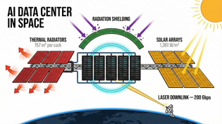 Thumbnail for How Would AI Data Centers in Space Actually Work? | PY