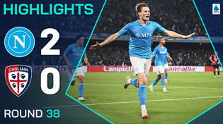 Thumbnail for NAPOLI-CAGLIARI 2-0 | HIGHLIGHTS | Napoli Are Champions! | Serie A 2024/25 | Serie A