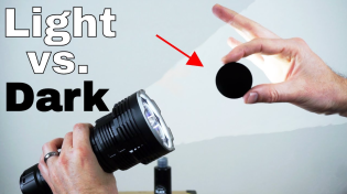 Thumbnail for The Worlds Blackest Black vs The Worlds Brightest Flashlight (32,000 lumen)—Which Will Win? | The Action Lab