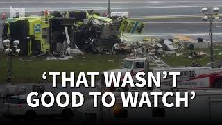 Thumbnail for Air traffic control audio: 'Stop, truck 1' before deadly LaGuardia crash | Scripps News