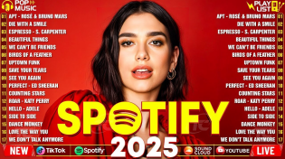Thumbnail for Dua Lipa, Ed Sheeran, Bruno Mars, Adele, Maroon 5, Rihanna, The Weeknd - Billboard Top 50 This Week | Billboard Top Songs Mix
