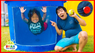 Thumbnail for Dunk Tank Challenge Family Fun Games with Ryan ToysReview!!! | Ryan's World