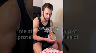 Thumbnail for me after seeing 200g of protein in 500 calories of dog food | FunnyMemeSpot Backup