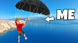 Thumbnail for I Built a DIY Parachute to Jump From a 100ft Bridge! | DD Squad