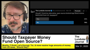 Thumbnail for Should Taxpayer Money Fund Open Source? | The Lunduke Journal