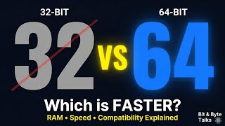 Thumbnail for 32-bit vs 64-bit Explained: What It Actually Means for Your Computer | Bit Byte Talks