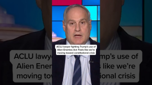 Thumbnail for 'Constitutional crisis': ACLU lawyer on fighting Trump's use of Alien Enemies Act | MSNBC