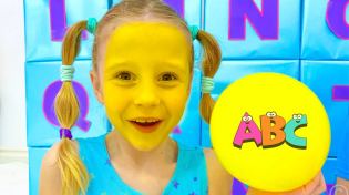Thumbnail for Nastya Learns English Alphabet with dad | Like Nastya
