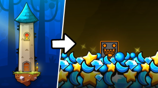 Thumbnail for How to get the SECRET ENDING in The Tower (Geometry Dash 2.2) [April Fools] | GD Colon
