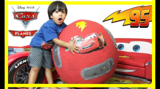Thumbnail for GIANT Lightning McQueen Egg Surprise with 100+ Disney Cars Toys | Ryan's World