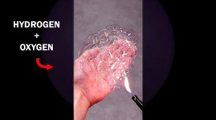 Thumbnail for Making hydrogen and oxygen bubbles | NileRed Shorts
