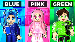 Thumbnail for Only using ONE COLOR in Bloxburg! | ItsFunneh