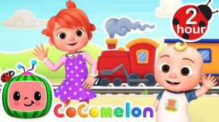 Thumbnail for Train Song Dance Party + More Nursery Rhymes & Kids Songs | 2 Hours of CoComelon | Moonbug Kids - Cartoons and Kids Songs