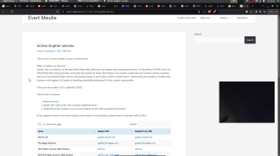 Thumbnail for Adding Gopher support to JS Browser