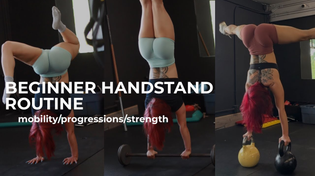 Thumbnail for If I couldn’t do a handstand this is how i’d start (mobility/handstand progressions/strength)  | Olivia Hodaly