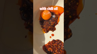 Thumbnail for Chili oil fried eggs 🍳🌶️ | Ms Shi and Mr He