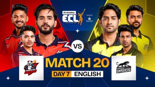 Thumbnail for [ENGLISH] #ECL | Match 20 | Bangalore Bashers vs Chennai Smashers | Abhishek Malhan vs Thugesh | Entertainers Cricket League (ECL)