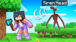 Thumbnail for 3 NIGHTS With SIREN HEAD In Minecraft! | Aphmau