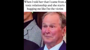 Thumbnail for When I told her that I came from a toxic relationship and she starts hugging me like I'm the victim | FunnyMemeSpot