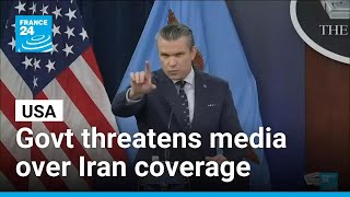 Thumbnail for Trump administration threatens media outlets over Iran war coverage • FRANCE 24 English | FRANCE 24 English