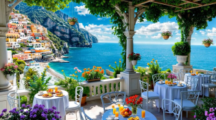 Thumbnail for Sweet Bossa Nova Jazz & Romantic Italian Music at Positano Seaside Cafe Ambience for Great Mood | Bossa Cafe BGM