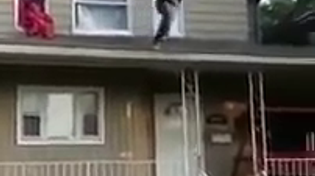 Thumbnail for Fat Girl Jumps Off Roof And Breaks Her Leg