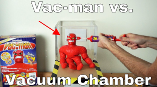 Thumbnail for What Happens To Vac-man In a Vacuum Chamber? (Stretch Armstrong's Nemesis)! | The Action Lab