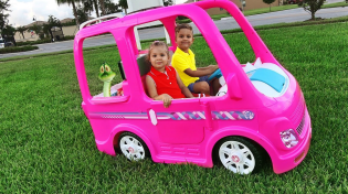 Thumbnail for Diana and her Barbie car - Camping adventure