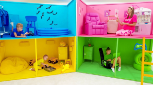 Thumbnail for Vlad and Niki Four Colors Playhouse Challenge | Vlad and Niki