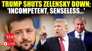 Thumbnail for Trump Scolds 'Incompetent' Zelensky As Kyiv Complains Over First U.S.-Russia Talks Sans Ukraine | Times Of India