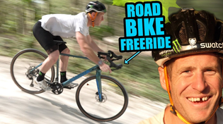 Thumbnail for INSANE MTB FREERIDE SENDS ON MY ROAD BIKE! | Sam Pilgrim