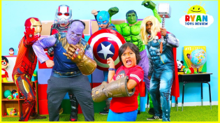 Thumbnail for Ryan vs Thanos Marvel Endgame Superheroes Hide and Seek!!! | Ryan's World