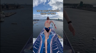 Thumbnail for your top 3️⃣ *most watched* video of 2024: @mollycarlson1 RUNNING ON A 27M HIGH PLATFORM!? 🏃‍♀️🤯 | Red Bull Cliff Diving